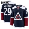 Børn NHL Colorado Avalanche Trøje 2024-25 Fanatics Premium Nathan MacKinnon Navy Tredje